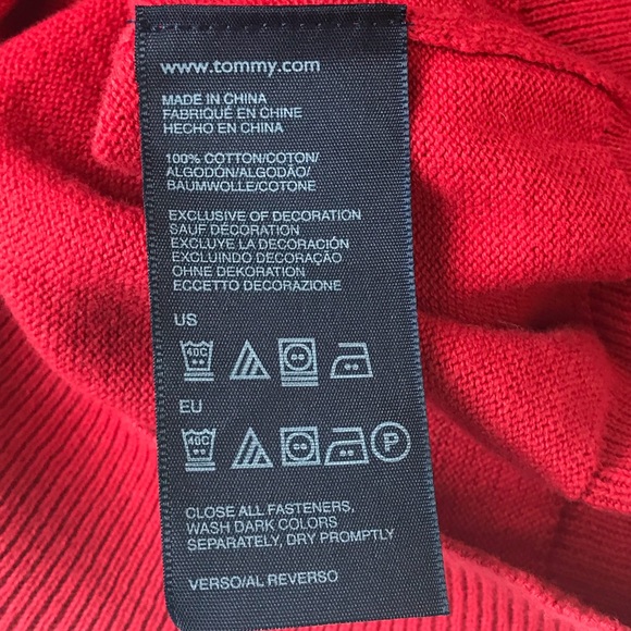 Tommy Hilfiger Cardigan Sweater Size M Women Red - Picture 7 of 7